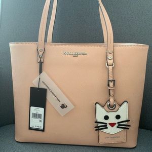 Karl Lagerfeld nude-cream tote 👜 NWT